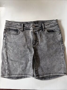 Joe Fresh Washed Gray Denim Jorts Shorts
